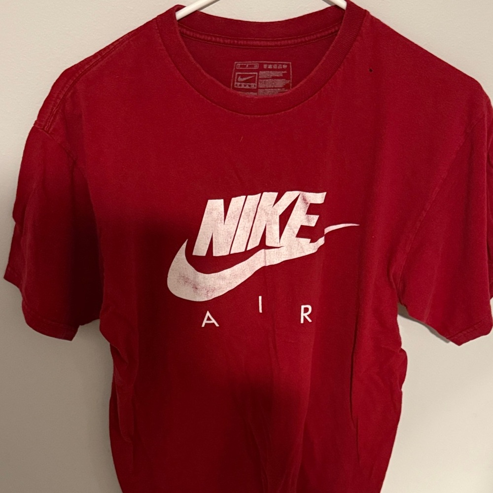 Nike Air Red Tee with White Logo